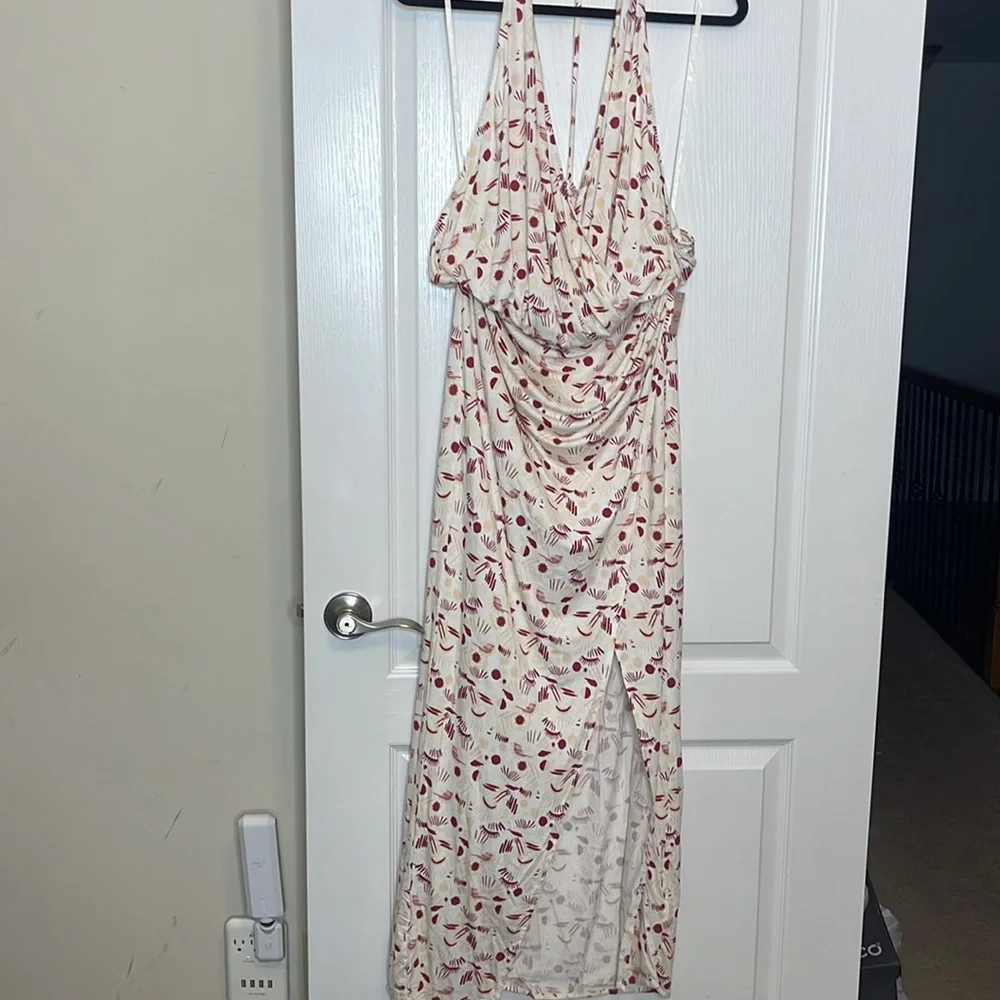 Free People Daria Maxi Dress Ivory Combo Large - Picture 5 of 15